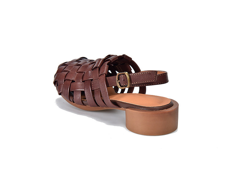 Vintage Woven Flat Sandals