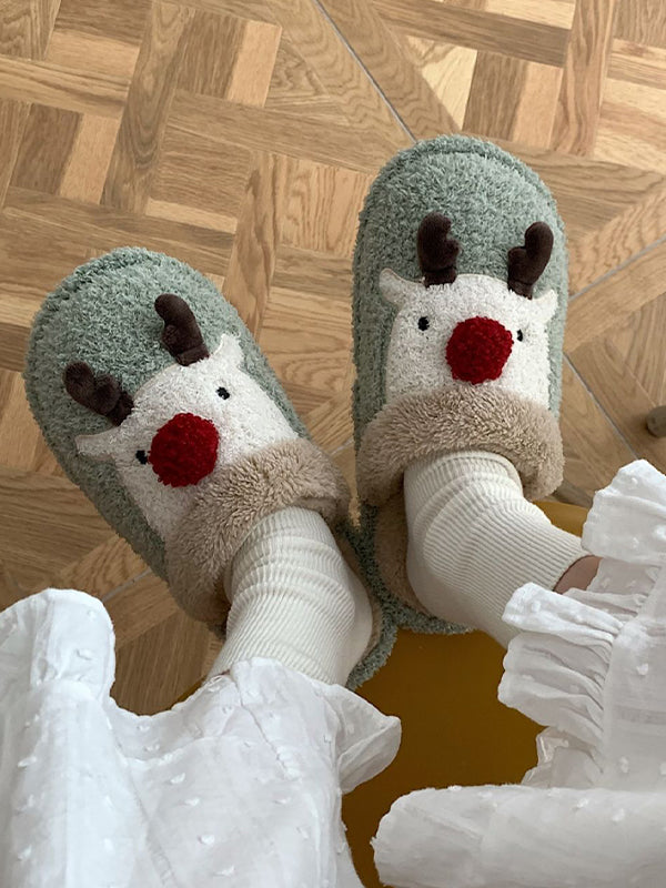 Cartoon Casual Home Plush Slippers