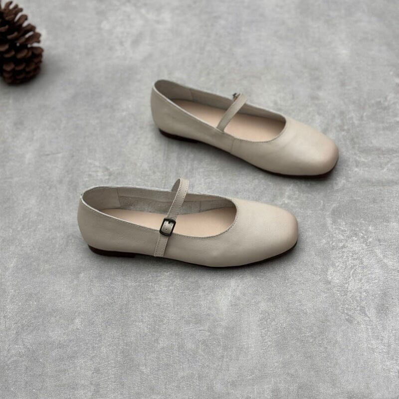 2024 Spring Handmade Leather Round Toe Maryjane