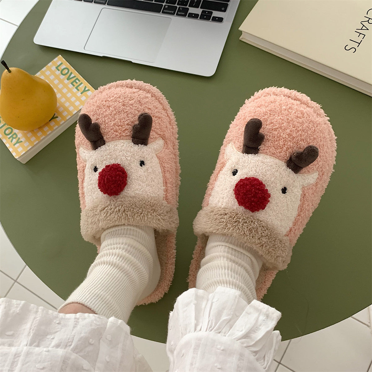 Cartoon Casual Home Plush Slippers