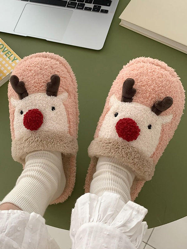 Cartoon Casual Home Plush Slippers