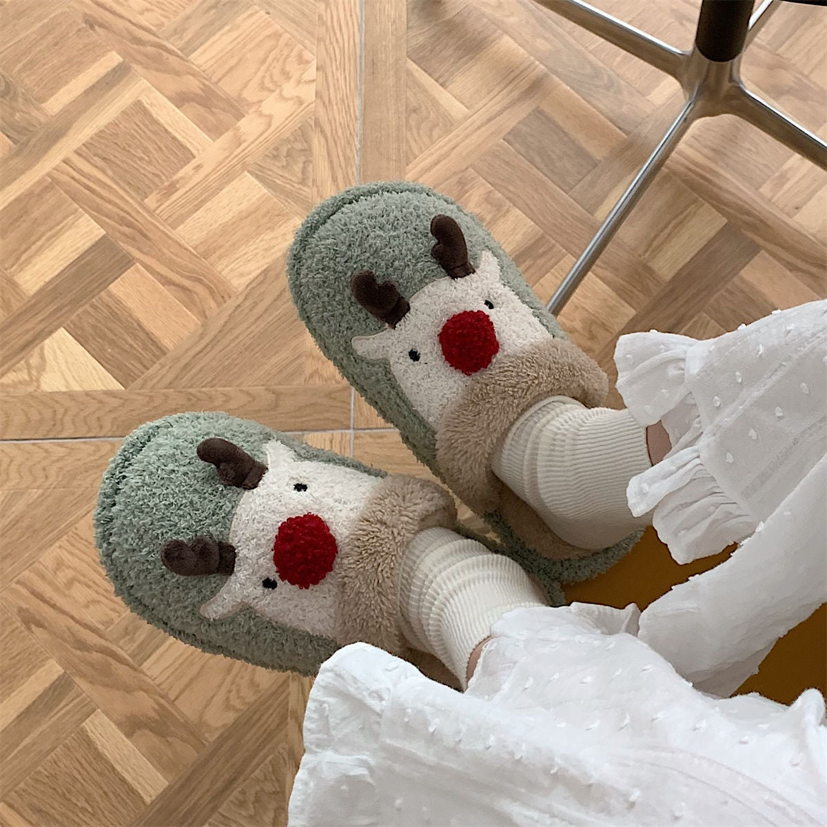 Cartoon Casual Home Plush Slippers