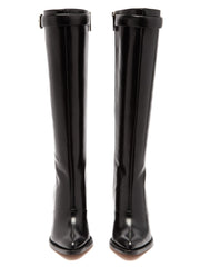 Black Block Heel Long Boots Knee-high Boots