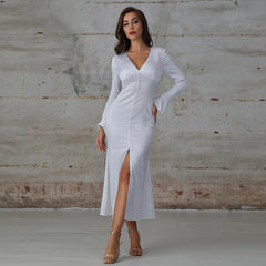 Long Sleeve Elegant Poet Maxi Dress