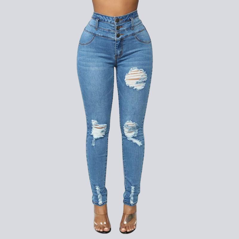 High Waist Stretch Jeans