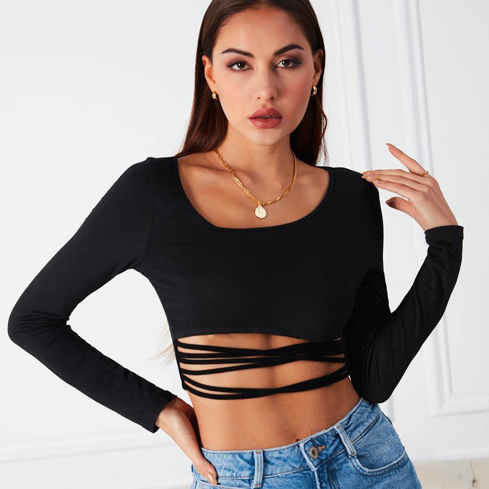 Long Sleeve Cut Top