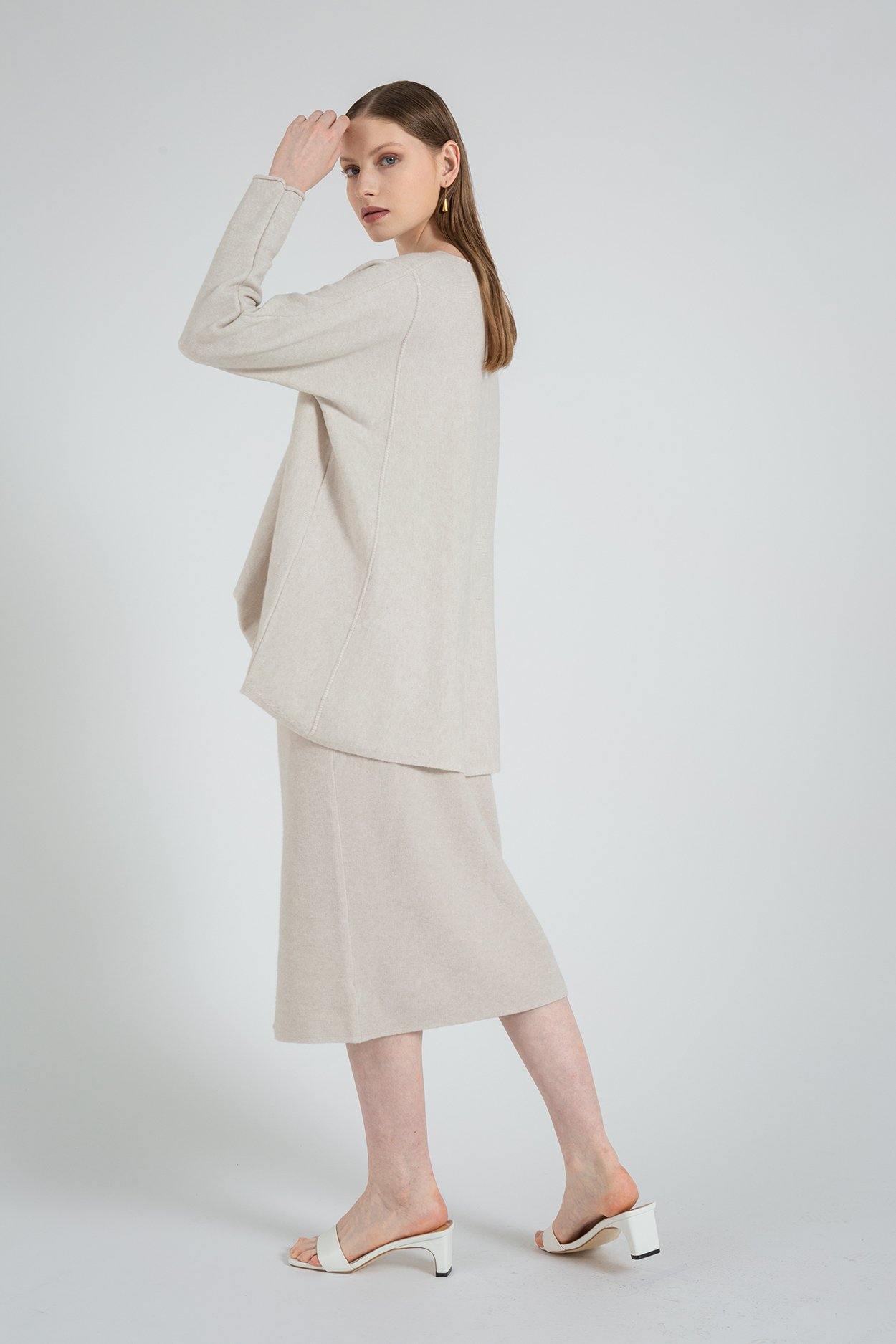 Oversize Long Sleeve Knitted Causal Sweater Pullover