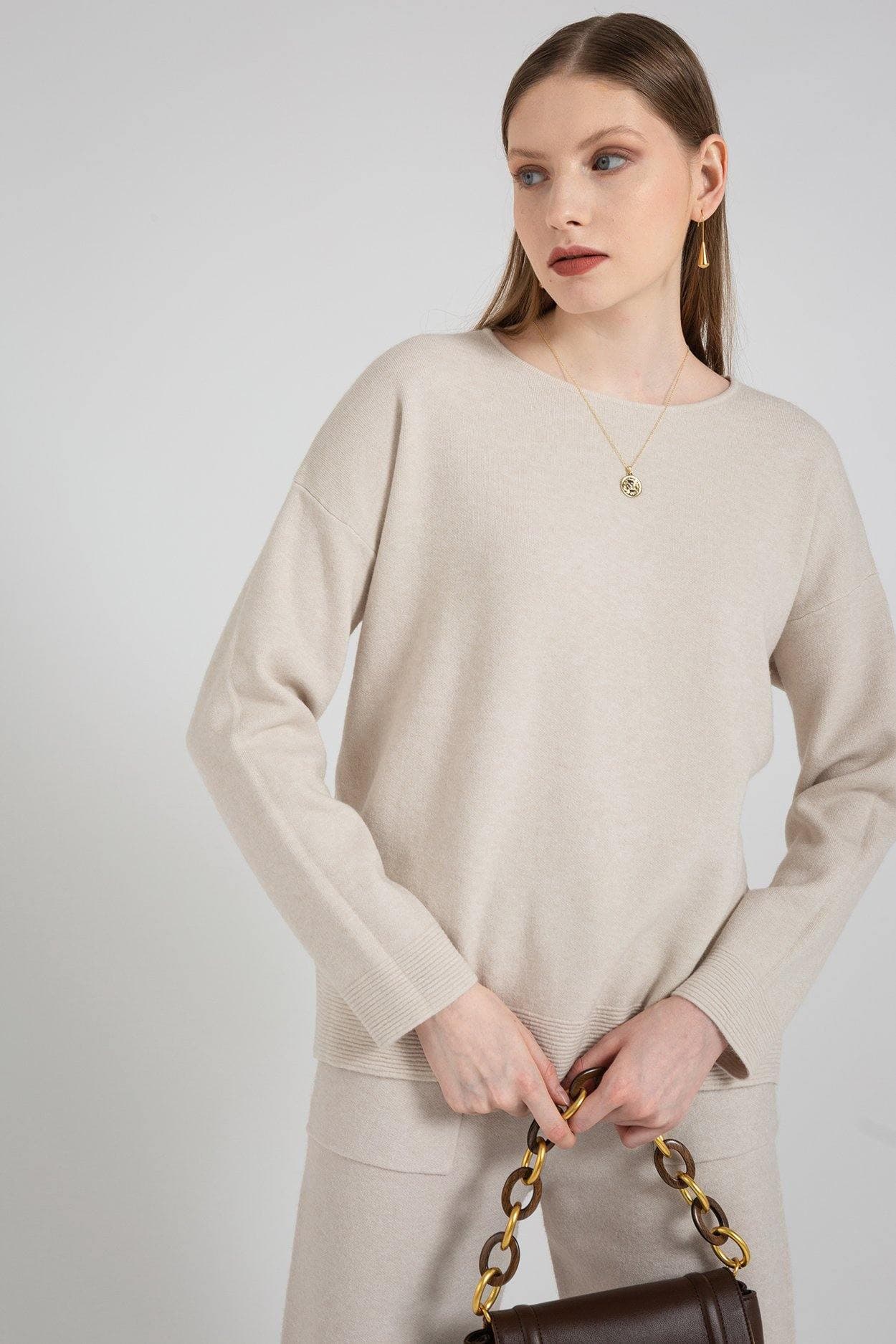 Knitted Oversize Sweater Pullover