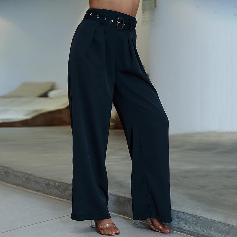 High Waist Belt Pants