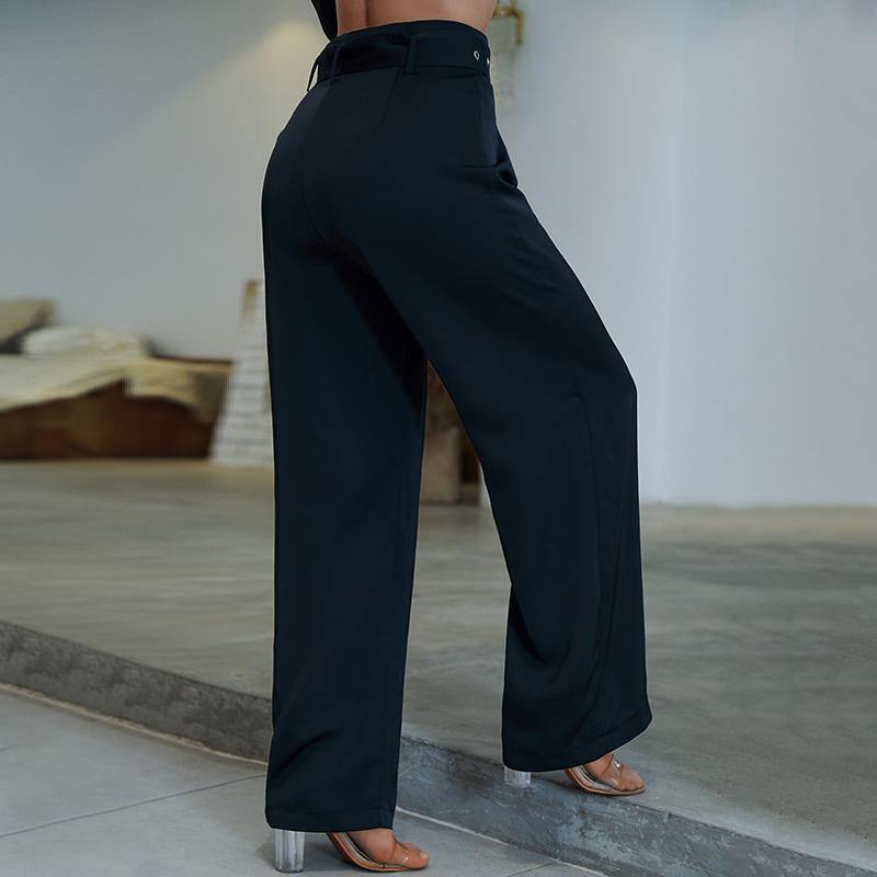 High Waist Belt Pants