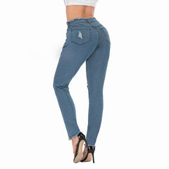 High Waist Skinny Stretch Jeans