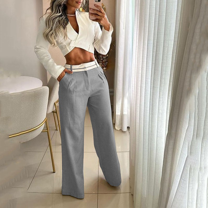 Casual loose trousers suit