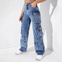 Loose Fit Cargo denim jeans