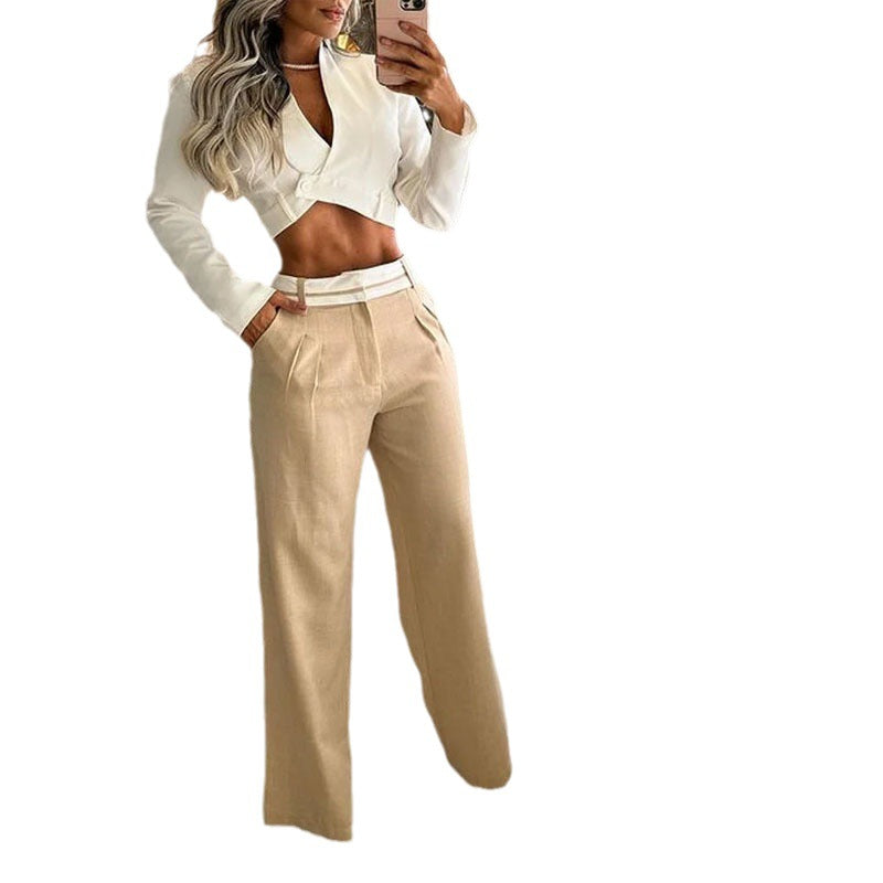 Casual loose trousers suit