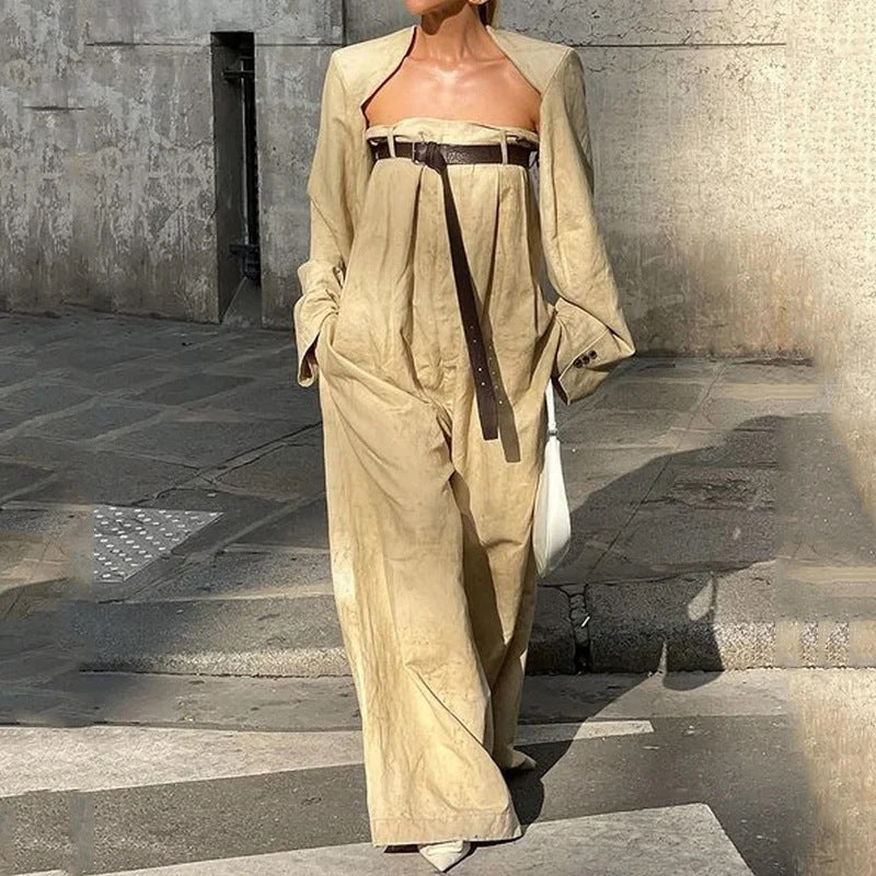 two piece Wide-leg jumpsuit