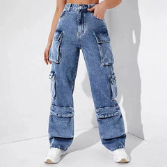 Loose Fit Cargo denim jeans