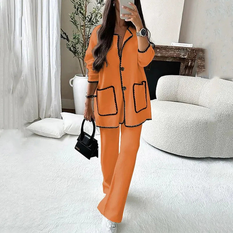 casual loose cardigan jacket suit