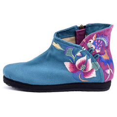 All Seasons Vintage Ethnic Style Embroidery Breathable Comfortable Shoes