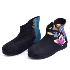 All Seasons Vintage Ethnic Style Embroidery Breathable Comfortable Shoes