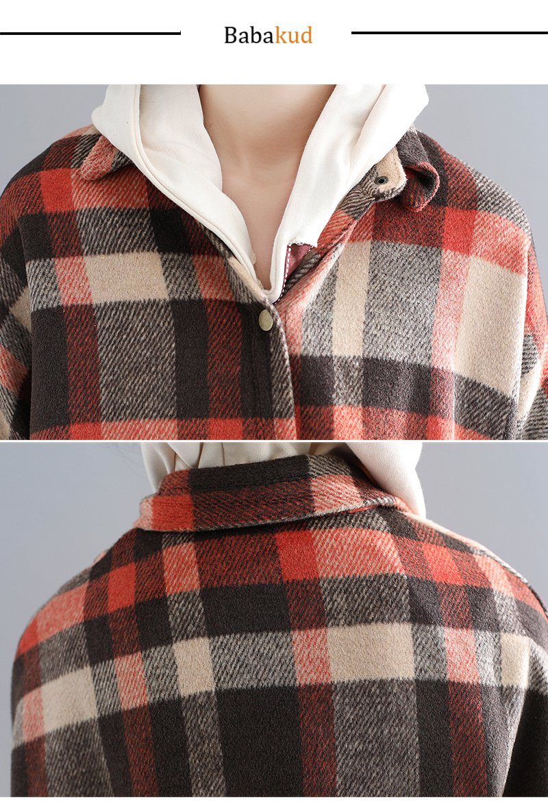 Autumn And Winter Loose  Padded Lantern Sleeve Cardigan