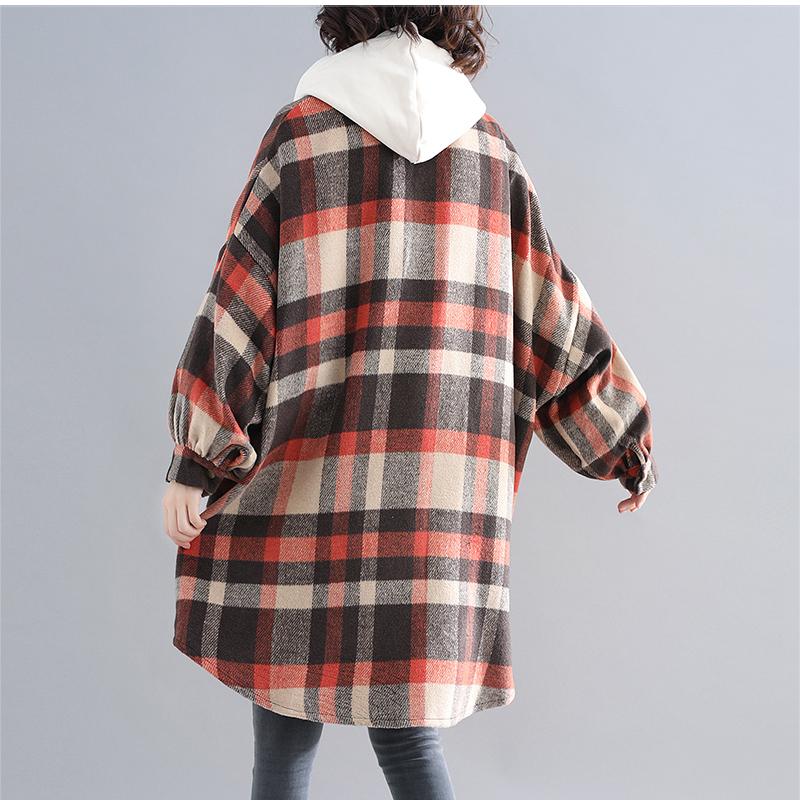 Autumn And Winter Loose  Padded Lantern Sleeve Cardigan