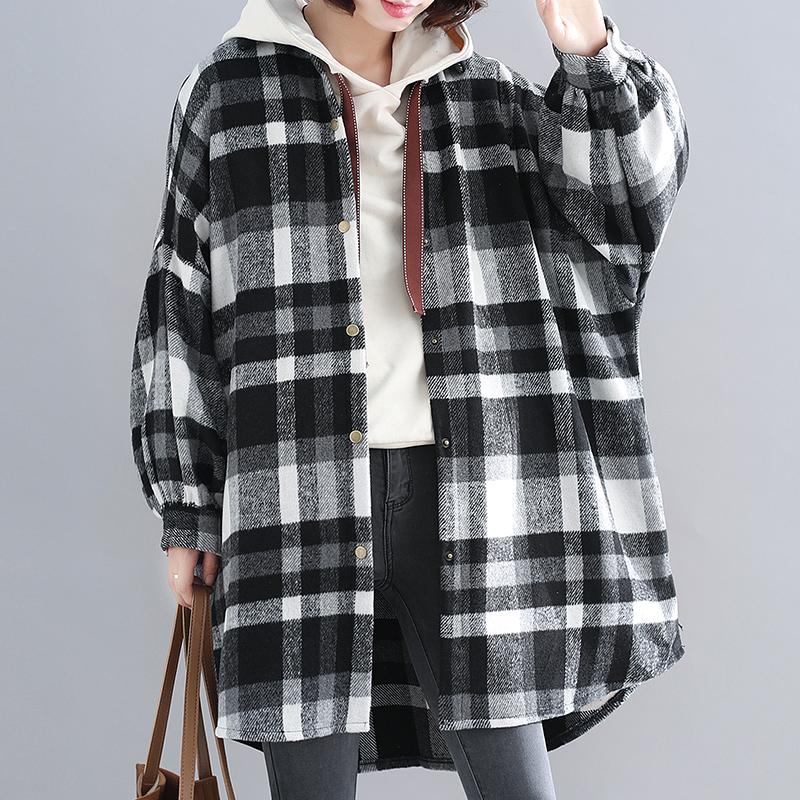 Autumn And Winter Loose  Padded Lantern Sleeve Cardigan