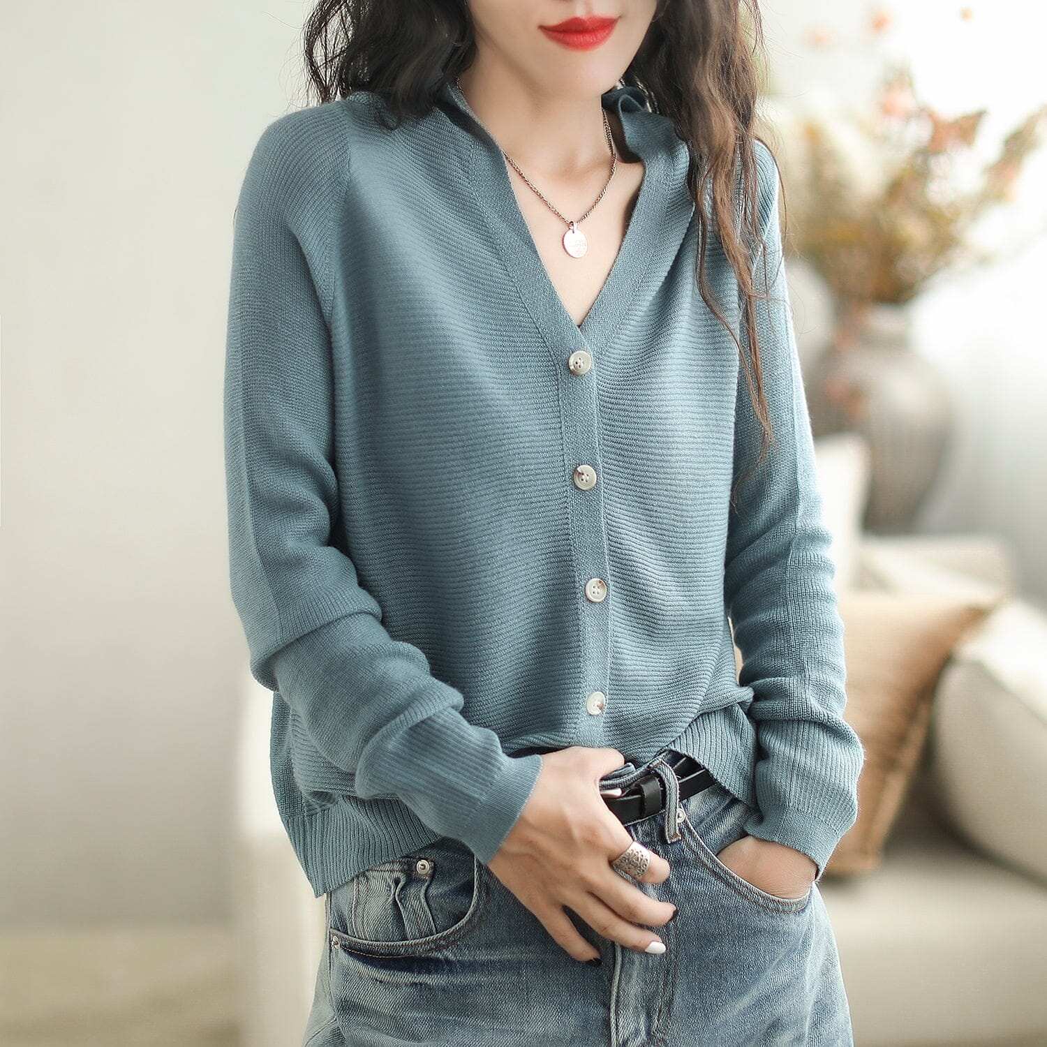 Autumn Casual Fashin Knitted Cardigan