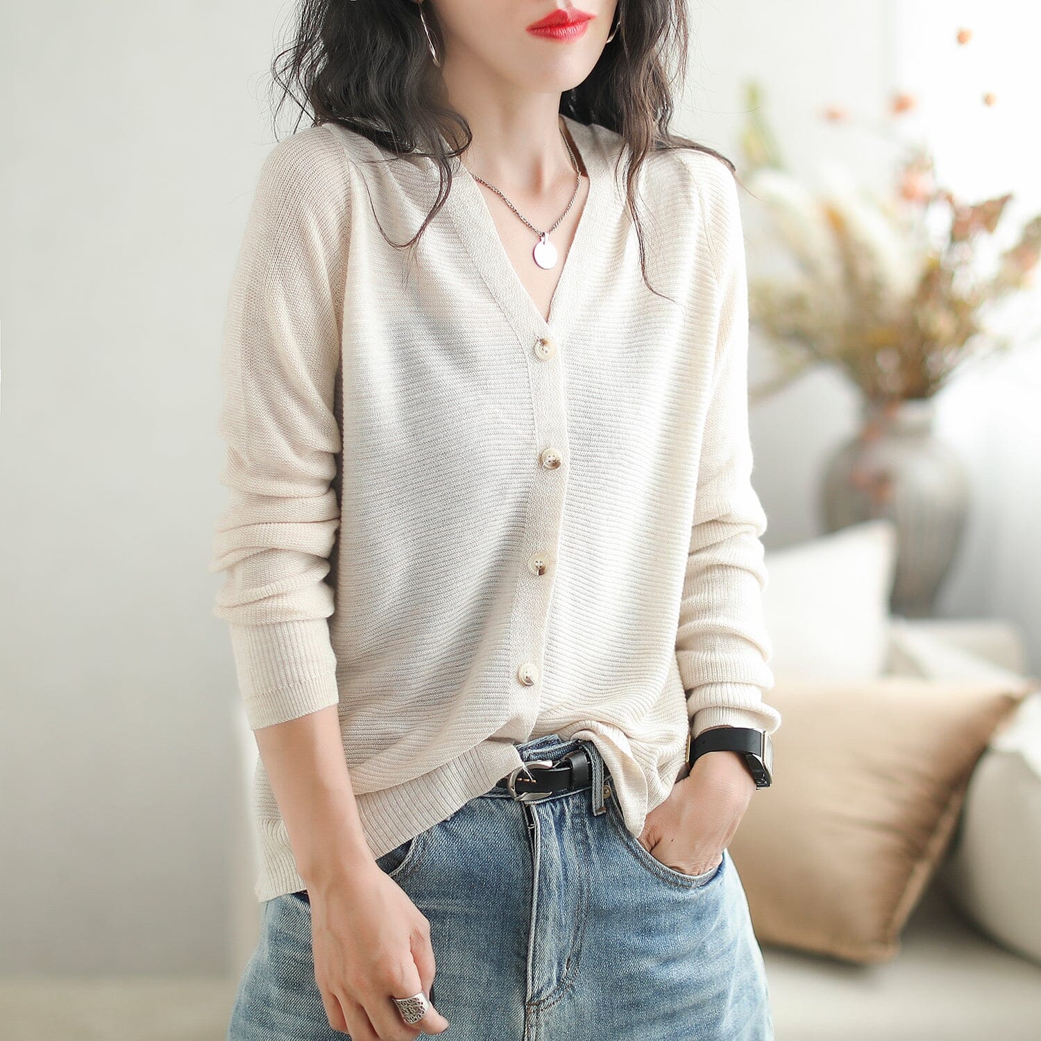 Autumn Casual Fashin Knitted Cardigan