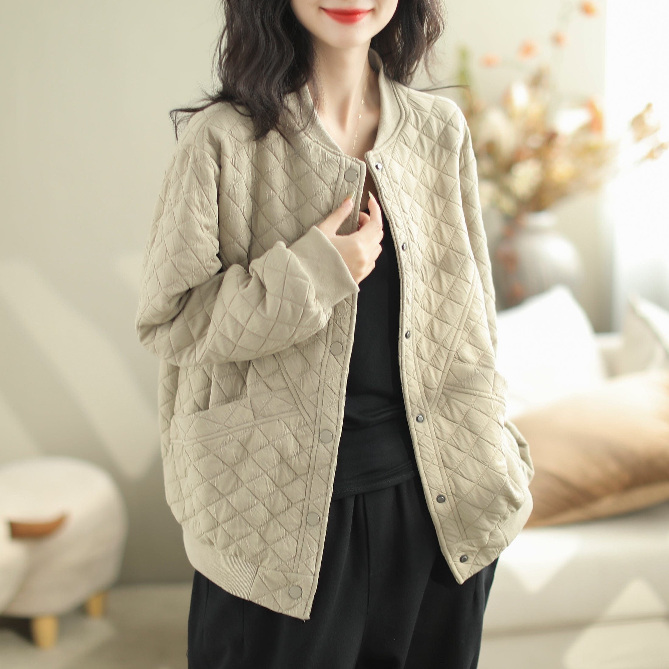 Autumn Casual Fashion Cotton Losoe Jacket