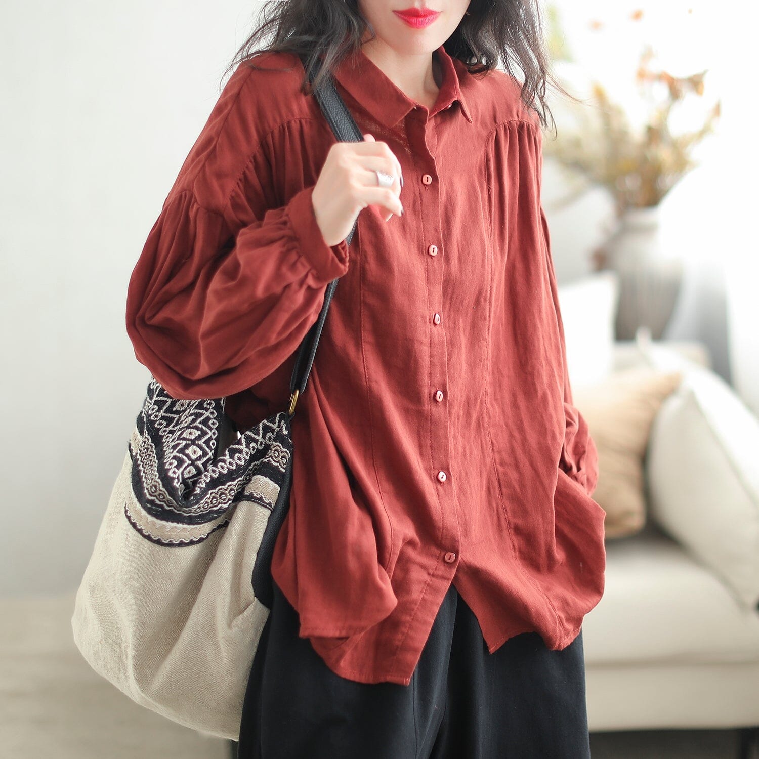 Autumn Casual Fashion Loose Minimalist Blouse