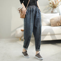 Autumn Casual Patchwork Fashion Harem Jeans