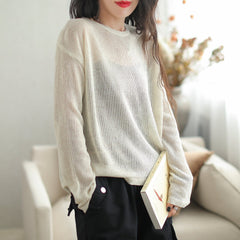 Autumn Casual Stylish Minimalist Stripe Knitted Top