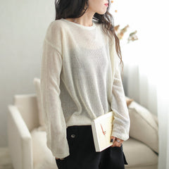 Autumn Casual Stylish Minimalist Stripe Knitted Top