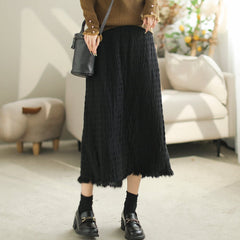 Autumn Cotton Knitted Casual Fashion Skirt