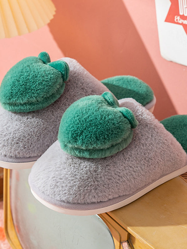 Simple Love Casual Plush Slippers