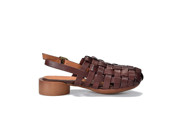 Vintage Woven Flat Sandals