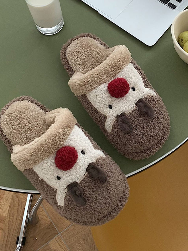 Cartoon Casual Home Plush Slippers