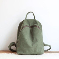 Women Solid Simple Canvas Bag Backpack