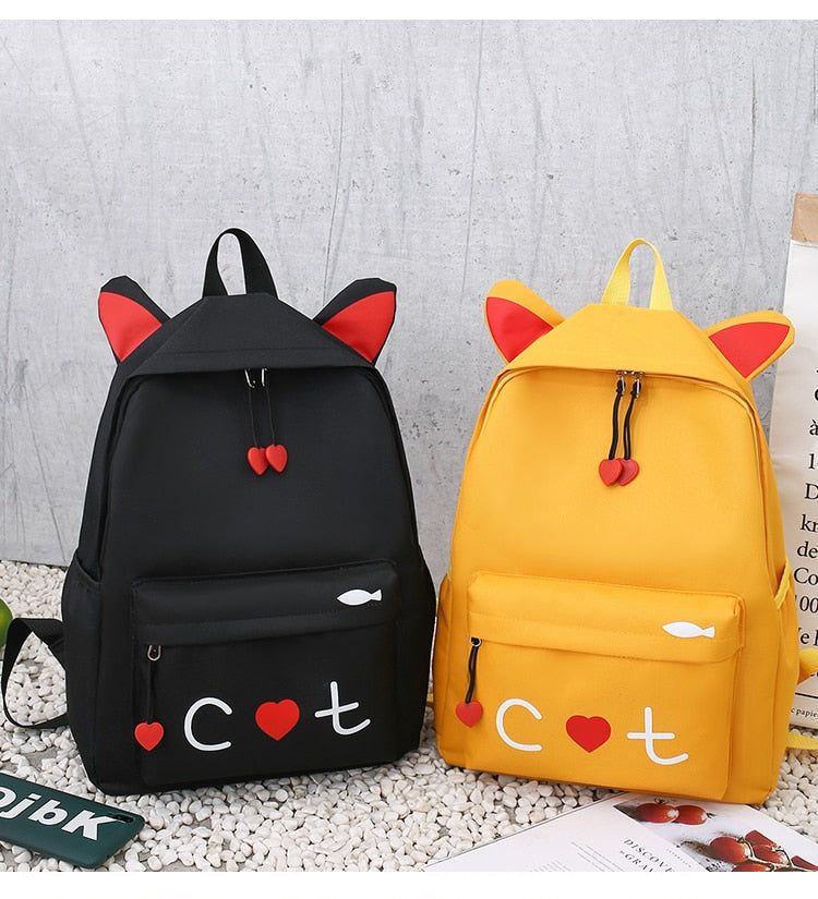 4 piece set Schoolbags For Teenage Girls Cute Print Women Cool Backpack High Quality School Backpack Female Shoulder Bags