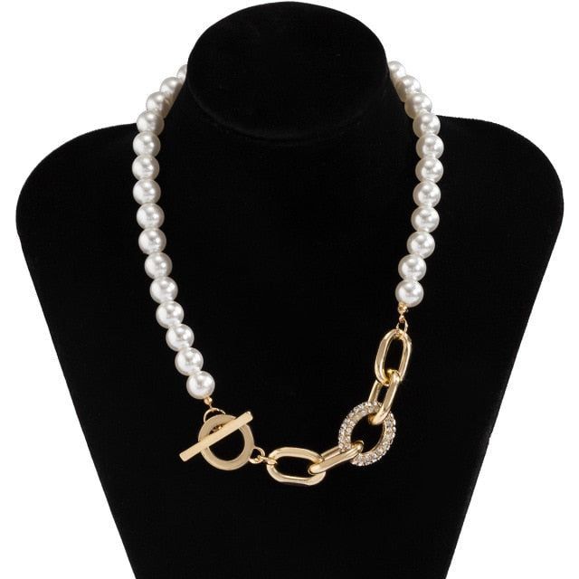 Multilayer Necklaces Charm Jewelry Simulated Pearls KOS0409