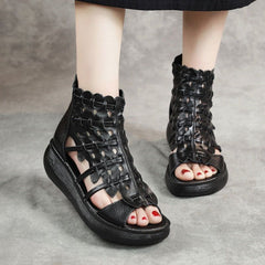 Ankle Boots  Casual Shoes GRCL0321 Leather Wedges Sandals