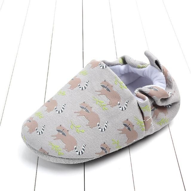 Baby Girls Boys Unisex Toddler Casual Shoes Soft Animal Pattern Footwear MOS100