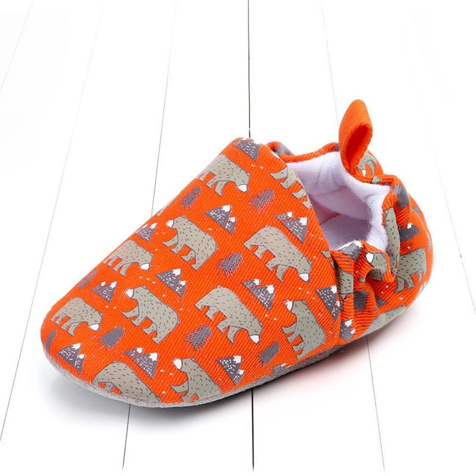 Baby Girls Boys Unisex Toddler Casual Shoes Soft Animal Pattern Footwear MOS100