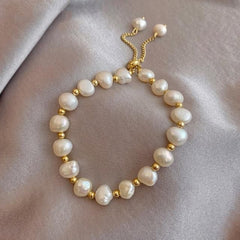 Bracelet Charm Jewelry 2021 Elegant Baroque Natural Pearl Zircon Bee Pendant Sweet Jewelry