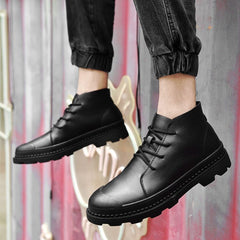 Breathable Leather Business Sneakers Boots  Casual Shoes JOS1011