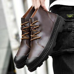 Breathable Leather Business Sneakers Boots  Casual Shoes JOS1011