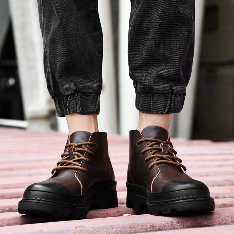 Breathable Leather Business Sneakers Boots  Casual Shoes JOS1011