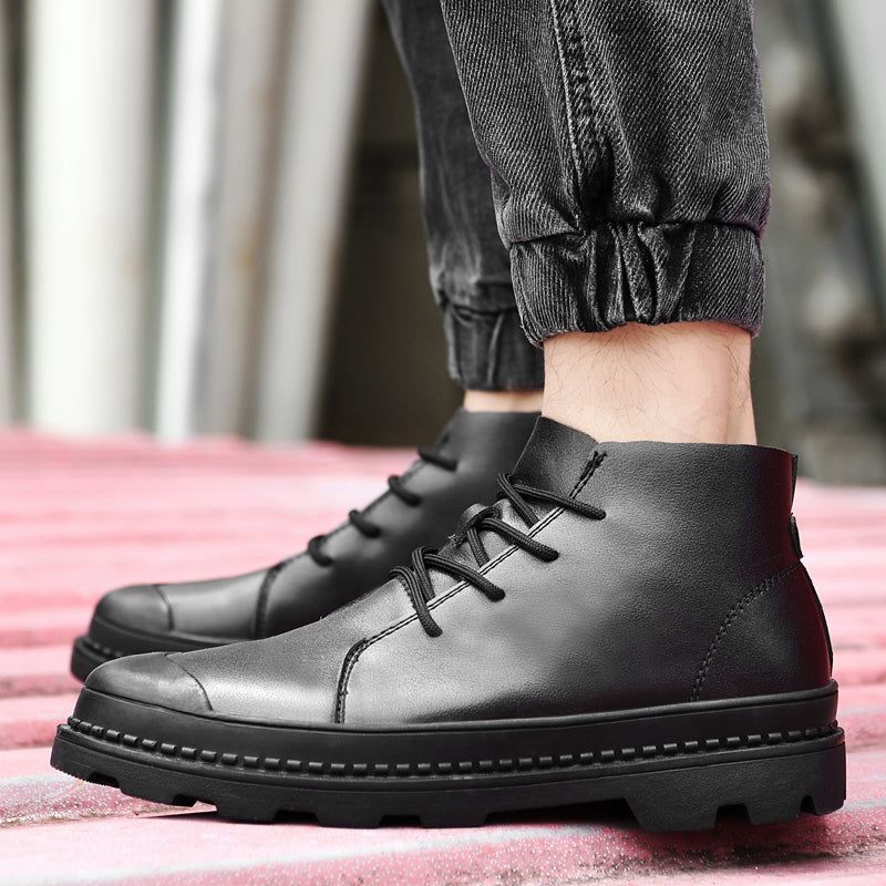 Breathable Leather Business Sneakers Boots  Casual Shoes JOS1011