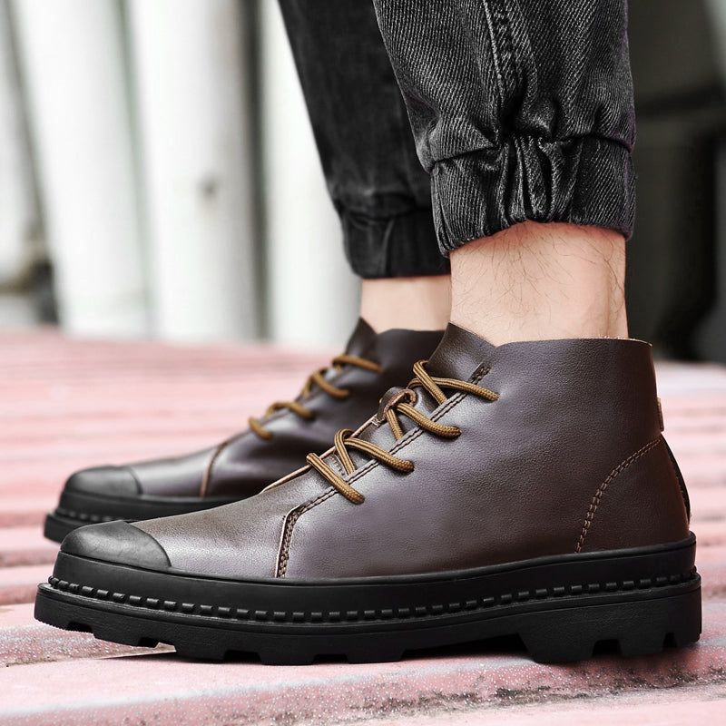 Breathable Leather Business Sneakers Boots  Casual Shoes JOS1011