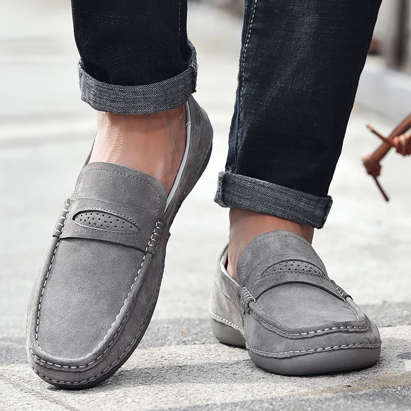 Breathable Suede  Casual Shoes TBFS0955 Soft Leather Loafers